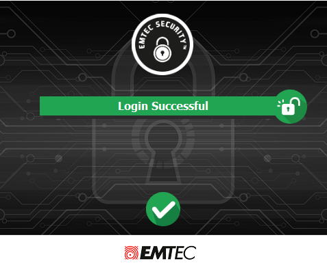 EMTEC Security login successful
