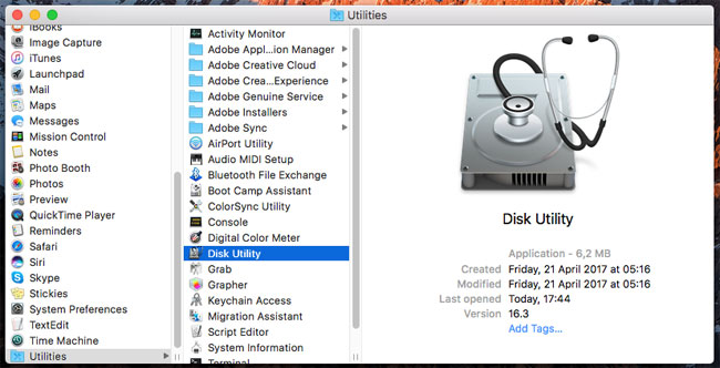 Disk Utilities