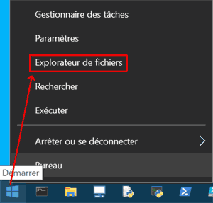 Explorateur de fichiers