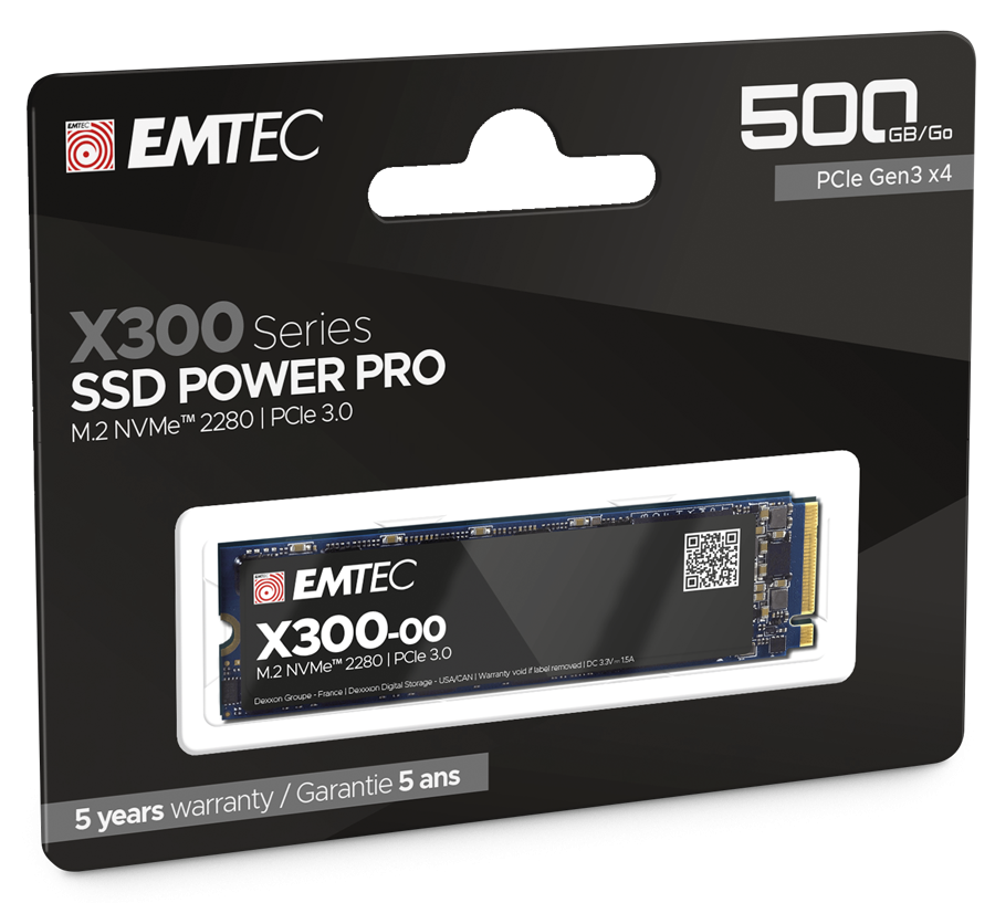 DISQUE DUR INTERNE M.2 SATA EMTEC POWER PRO 500GO SSD (X300)
