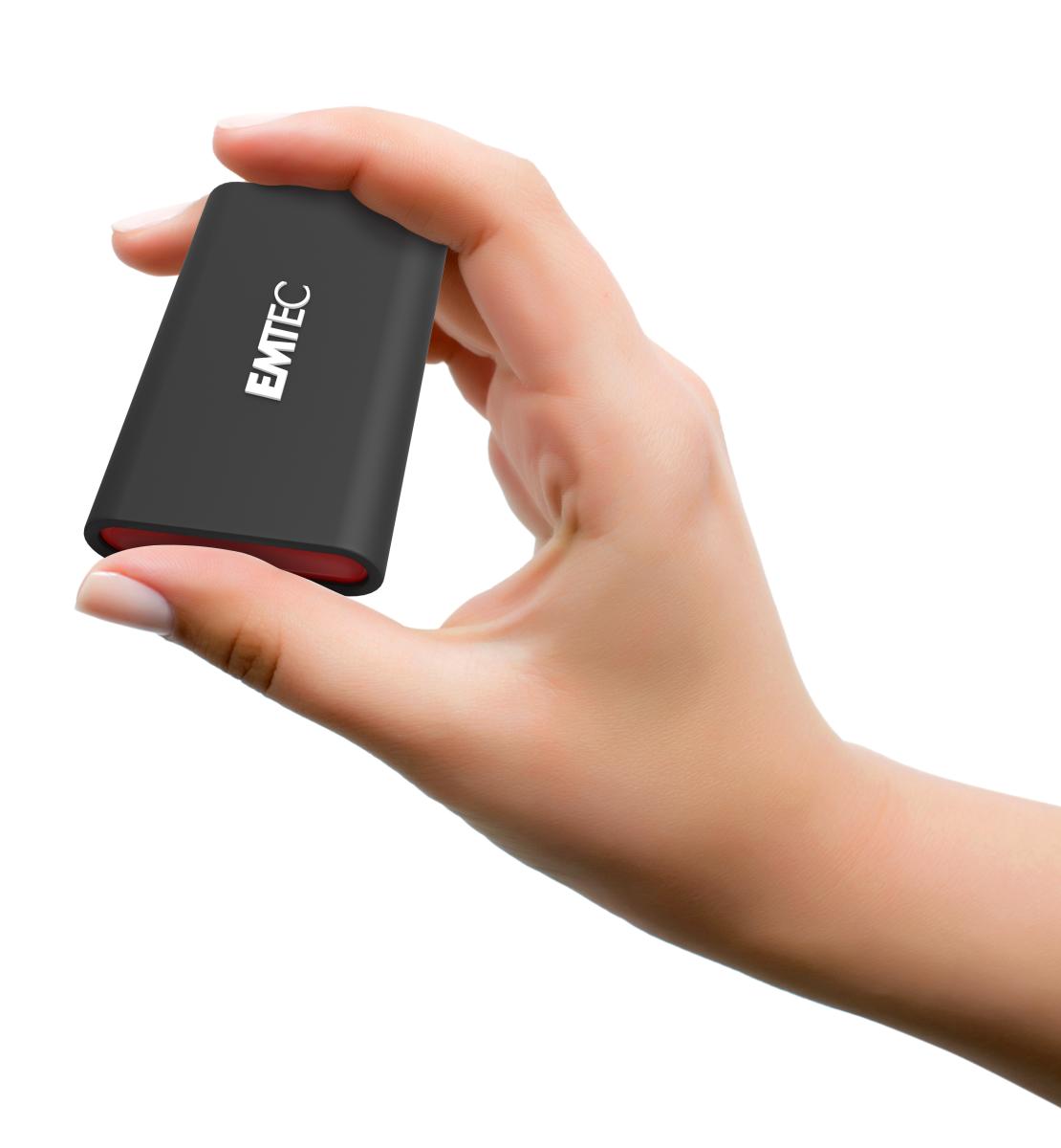 Emtec - X210G Disque Dur SSD Externe 2To 3D NAND Flash 1100Mo/s